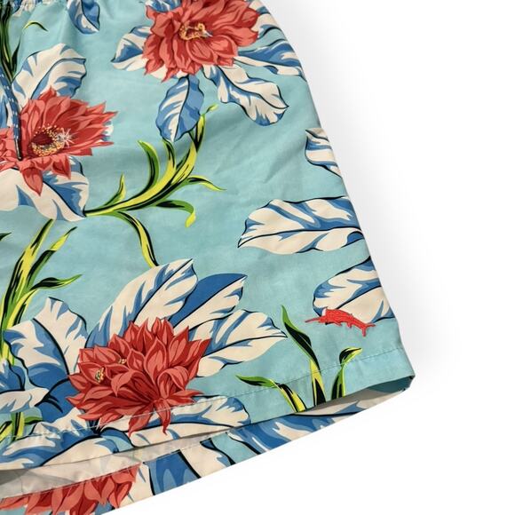 Tommy Bahama Swim Trunks Shorts Men's XL Baja Techno Floral Relax Pockets - Picture 2 of 8